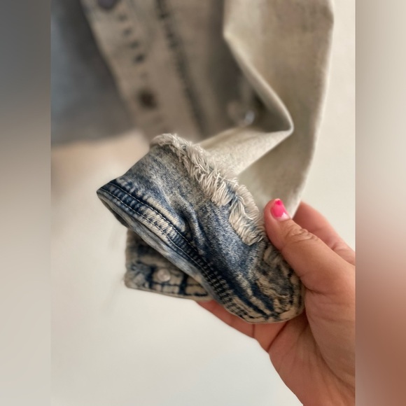 Black Label Women’s Denim distressed washed Jacket size M - Picture 5 of 9